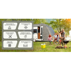 Pokrowiec na przyczepę kempingową 380-410 europa + pasy - NAVA GROUP
