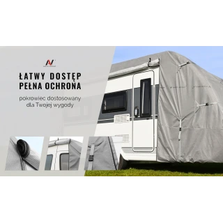 Pokrowiec na przyczepę kempingową 710-740 europa + pasy - NAVA GROUP