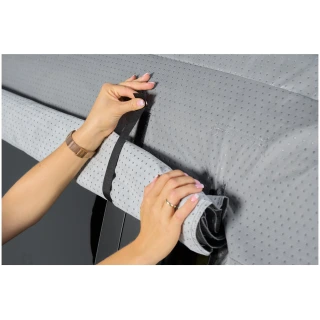 Pokrowiec na przyczepę kempingową 680-710 angielska + pasy - NAVA GROUP