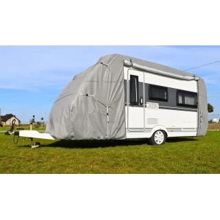 Pokrowiec na przyczepę kempingową 710-740 angielska + pasy - NAVA GROUP
