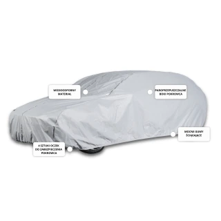 Pokrowiec na samochód Maserati Quattroporte II 2013-...r sedan practic + pas - NAVA GROUP