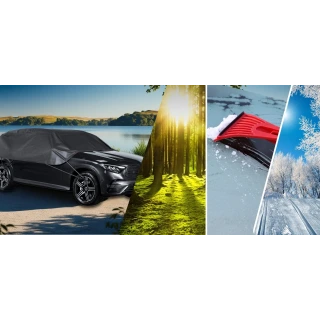 Pokrowiec półpokrowiec na samochód suv classic L czarny - NAVA GROUP