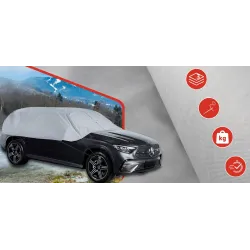 Pokrowiec półpokrowiec na samochód suv practic L szary - NAVA GROUP