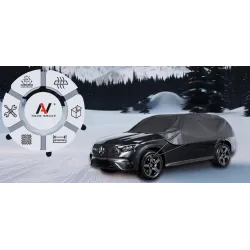 Pokrowiec półpokrowiec na samochód suv classic L czarny - NAVA GROUP