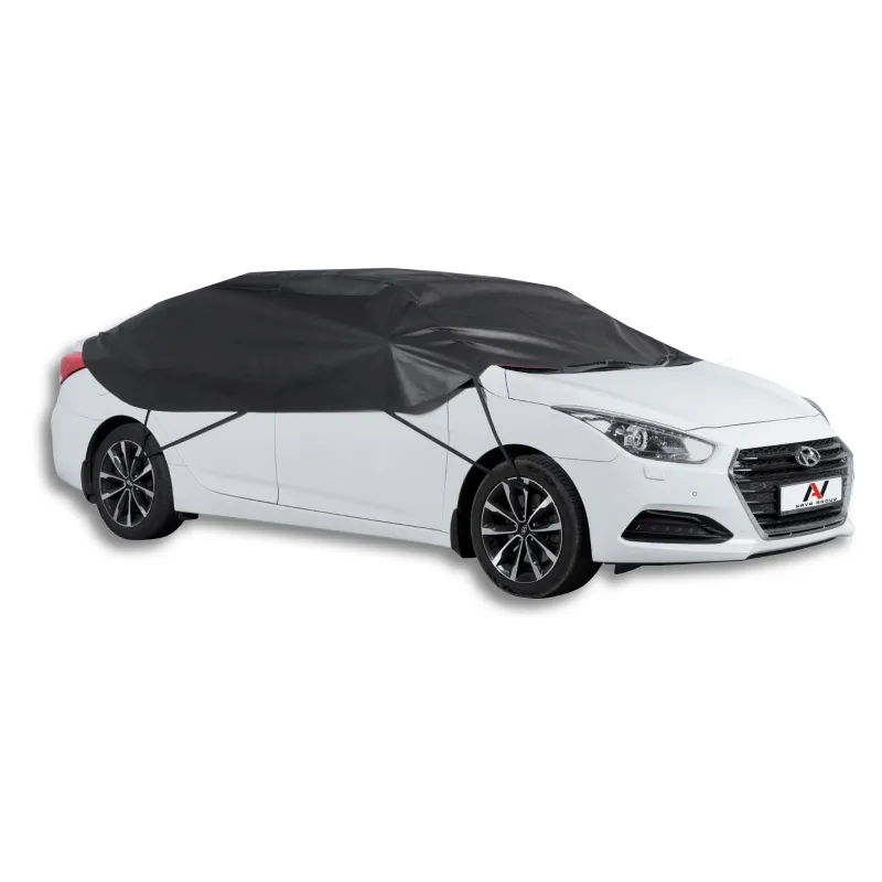 Pokrowiec półpokrowiec na samochód sedan classic L czarny - NAVA GROUP