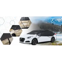 Pokrowiec półpokrowiec na samochód sedan classic L czarny - NAVA GROUP