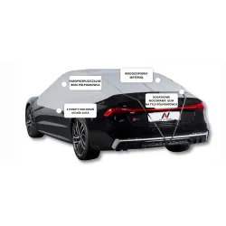 Pokrowiec półpokrowiec na samochód sedan practic L szary - NAVA GROUP