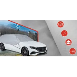 Pokrowiec półpokrowiec na samochód kombi practic L szary - NAVA GROUP