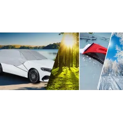 Pokrowiec półpokrowiec na samochód kombi practic L szary - NAVA GROUP