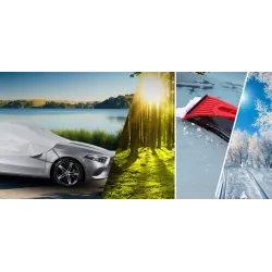 Pokrowiec półpokrowiec na samochód hatchback practic M szary - NAVA GROUP