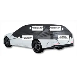 Pokrowiec półpokrowiec na samochód hatchback classic M czarny - NAVA GROUP