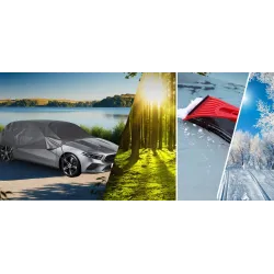 Pokrowiec półpokrowiec na samochód hatchback classic M czarny - NAVA GROUP