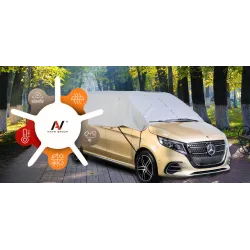 Pokrowiec półpokrowiec na samochód VAN L practic szary - NAVA GROUP