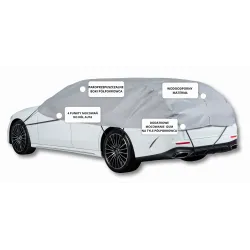 Pokrowiec półpokrowiec na samochód kombi exclusive L szary - NAVA GROUP