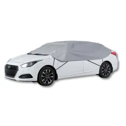 Pokrowiec półpokrowiec na samochód sedan exclusive L szary - NAVA GROUP