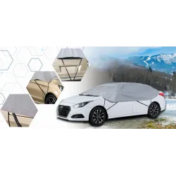 Pokrowiec półpokrowiec na samochód sedan exclusive L szary - NAVA GROUP