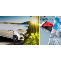 Pokrowiec półpokrowiec na samochód VAN XL exclusive szary - NAVA GROUP