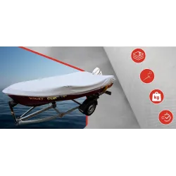 Pokrowiec na łódź wędkarską 110g/m2 360-390cm - NAVA GROUP