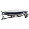 Pokrowiec na łódź łódkę wędkarską 270g/m2 330-360cm - transportowy szary - NAVA GROUP