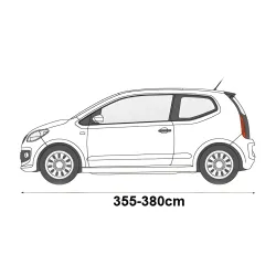 Pokrowiec przeciwgradowy 7mm S2 hatchback 355-380cm + pas - NAVA GROUP