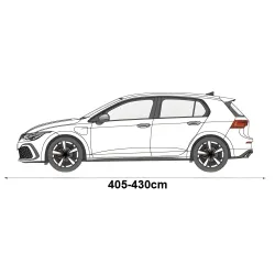 Pokrowiec przeciwgradowy 7mm M1 hatchback 405-430cm + pas - NAVA GROUP