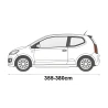 Pokrowiec przeciwgradowy 7mm Fiat 500 II 2007-...r + pas - NAVA GROUP