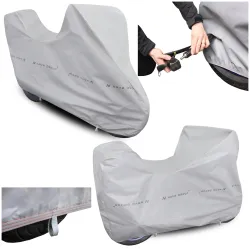 Pokrowiec na motor z kufrem l classic czarny - NAVA GROUP