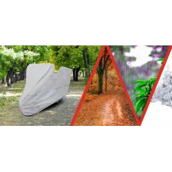 Pokrowiec na motor z kufrem m classic czarny - NAVA GROUP