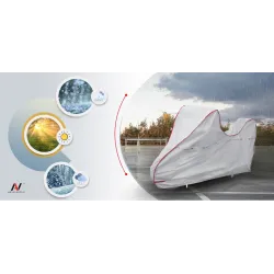 Pokrowiec na motor z kufrem M practic - NAVA GROUP