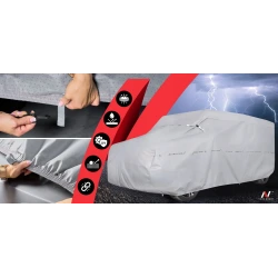 Pokrowiec przeciwgradowy 14mm S2 hatchback 355-380cm + pas - NAVA GROUP