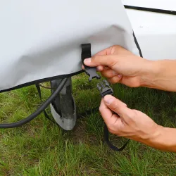 Pokrowiec na dyszel/zaczep poliestrowy szary - NAVA GROUP