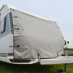 Mata ochronna na przód przyczepy kempingowej 220x180 pokrowiec holowniczy