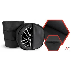 Pokrowce na koła samochodowe zestaw przechowywanie opony z zamkiem XXL