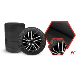 Pokrowce na koła samochodowe zestaw przechowywanie opony z gumą L 61x19cm