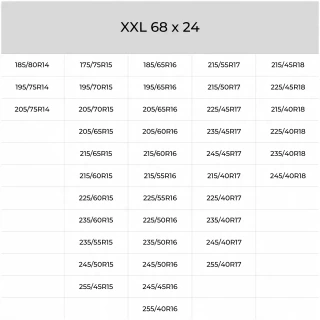 Pokrowce na koła samochodowe zestaw przechowywanie opony z gumą XXL 68x24cm