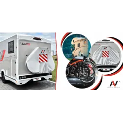 Pokrowiec na 1-2 rowery na bagażnik kamperowy