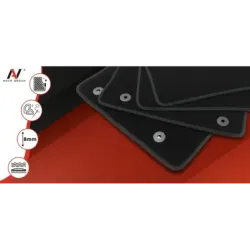 Dywaniki welurowe exclusive Mitsubishi Lancer IX 2007-2016r - NAVA GROUP