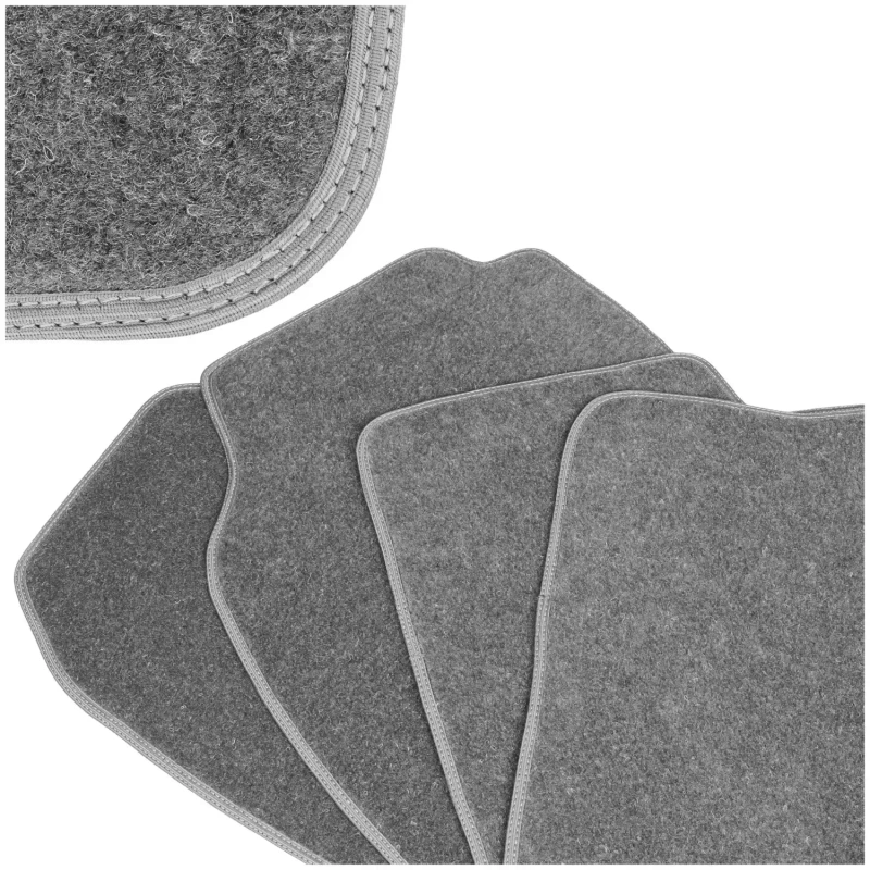 Dywaniki Samochodowe Welurowe Fiat Doblo II 2006-2010r Practic  Komplet Szare