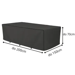 Pokrowiec na Meble Ogrodowe Stół Wodoodporny na Wymiar 150-200cm Mocny