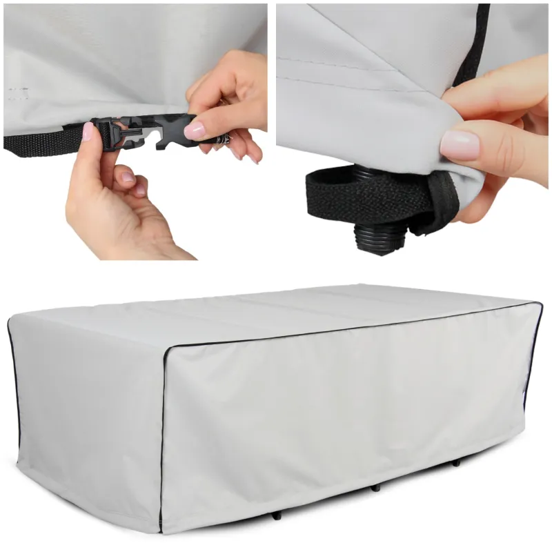 Pokrowiec na Meble Ogrodowe Stół Wodoodporny na Wymiar 150-200cm Mocny