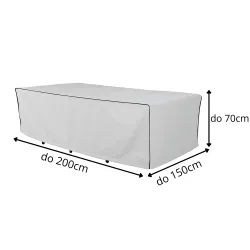 Pokrowiec na Meble Ogrodowe Stół Wodoodporny na Wymiar 150-200cm Mocny