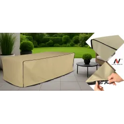 Pokrowiec na Meble Ogrodowe Stół Wodoodporny na Wymiar 250-300cm Mocny