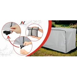 Pokrowiec na Stół Ogrodowy Skrzynia Wodoodporny na Wymiar do 150cm Mocny