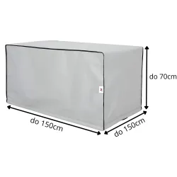 Pokrowiec na Stół Ogrodowy Skrzynia Wodoodporny na Wymiar do 150cm Mocny