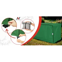 Pokrowiec na Stół Ogrodowy Skrzynia Wodoodporny na Wymiar do 150cm Mocny