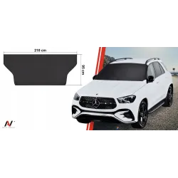 Mata antyszronowa na szybę przednią samochodu ochrona na zimę i lato czarna