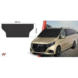 Mata antyszronowa na szybę przednią samochodu ochrona na zimę i lato czarna