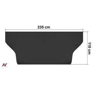 Mata antyszronowa na szybę przednią samochodu ochrona na zimę i lato czarna 210x95cm