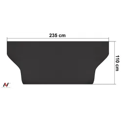 Mata antyszronowa na szybę przednią samochodu ochrona na zimę i lato czarna