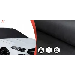 Mata antyszronowa na szybę przednią samochodu ochrona na zimę i lato czarna